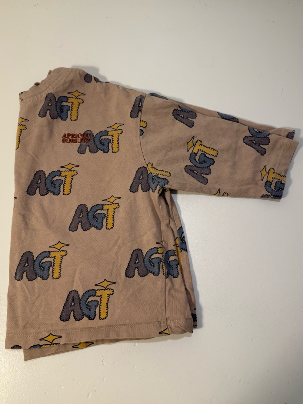 Apricot Studios Size 100 AGT Graphic Cotton T-Shirt 3-4T approx